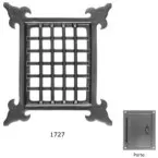 Black Wrought Iron Door Viewer 1727 Complete per piece