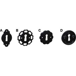 Black Wrought Iron Rosette BB by Rutten 208 per piece