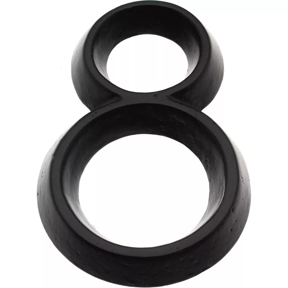 Black Aluminum House Number 8 95mm...