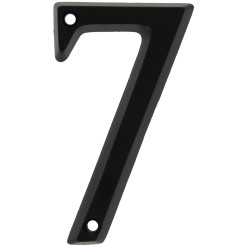 Huisnummer "7" zwart aluminium 95mm / pce