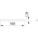 Hoppe Square Spindle (2 Parts) 8x8 (Length: 100mm) / pc