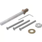 Accessoires tirant boule filetage M12 monté sur 1/2 carré pour épaisseur 72-77 mm / pce