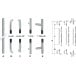 HEWI BA5.7.2R Simple 45° Mount 50-80MM CombiSystem Pack of 2