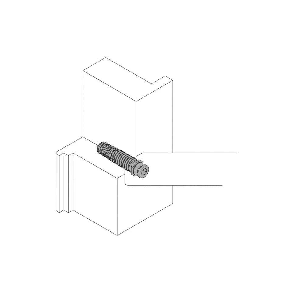 HEWI Simple Fastener BA5.7.2R 45°...