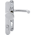 Handgreep + veiligheidsbeugel met cilinderbescherming Hoppe Paris 92 PZ inox / pce