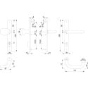 Handgreep + veiligheidsbeugel met cilinderbescherming Hoppe Paris 92 PZ inox / pce
