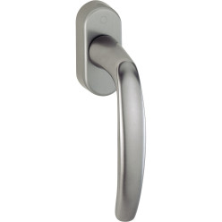 Hoppe Atlanta 90° Secustik Window Handle 32-42mm with 2 M5x45 and 50 Screws F9 per piece