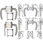 Garniture porte balcon...