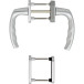 Garniture porte balcon Hoppe Atlanta 'poignée + poignée' anodisé argent F1 / pce