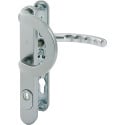 Hoppe Luxembourg Security Handle and Pull with Cylinder Protection Steel Grey F9 / pc