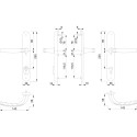 HOPPE Atlanta Door Handle and Security Handle Set with Cylinder Protection White RAL 9016 / piece