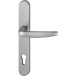 HOPPE Atlanta Half Door Handle Set 72mm Profile Cylinder Steel Grey F9 per piece
