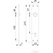 Pair of Hoppe 202PB 85BB Aluminium Door Plates F1 / pc