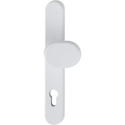 Hoppe 92 PZ boltrekker (plaat 3357N) wit F9016 / pce