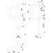 Hoppe 92 PZ Bow Arm Door Plate 3357N Brown F8077 per piece