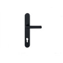 Hoppe Exterior Handle Set for Shutter Passage 92 PZ (Plate 3357N) Matte Black F9714M / pc