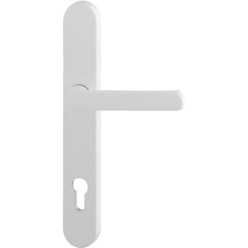 Buitengreep voor rolluikdoorgang Hoppe 92 PZ (plaat 3357N) crème F9001 / pce