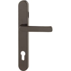 Hoppe Atlanta 92mm PZ Exterior Door Handle Brown F8077 Plate 3357N per piece
