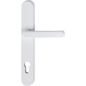 Hoppe Exterior Handle for Shutter Door 92 PZ Plate 3357N White F9016 per piece
