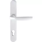 Poignée intérieure Hoppe New-York 92 PZ (plaque 3357N) blanc F9016 / pce