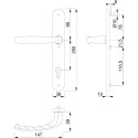 Buitenkruk Hoppe New-York 92 PZ (plaat 3357N) bruin F8077 / pce