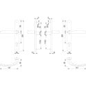Hoppe New York 92 PZ Door Handle Set with Backplate 3357N F1-2 / pc