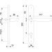 Hoppe New York Half Set Door Trim 92 PZ Plate 3357N Brown F8077 per piece