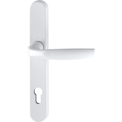 ½ garniture Hoppe New-York 92 PZ (plaque 3357N) blanc F9016 / pce