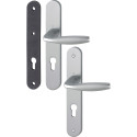 Handgreep + Hoppe New-York handgreep 1810/300M vierkant 7mm 70PZ +2 schroeven M4x60 Dikte: 48-57mm F9 / pce