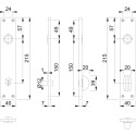 Toilet Flush Fitting 202B RW-SS 116mm F2 per piece