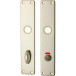 Paar lange vrij/bezet platen HP202 aluminium F2 WC 78mm / pce