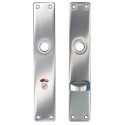 Paar lange vrij/bezet platen HP202 aluminium F1 WC 78mm / pce