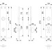 Paar lange vrij/bezet platen HP202 aluminium F1 WC 78mm / pce