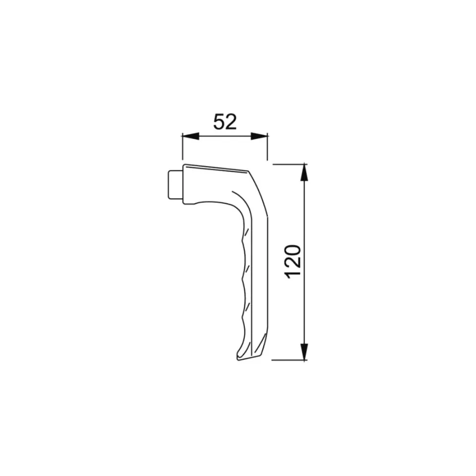Poignée femelle L&L DH113 aluminium...