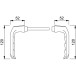 Paar deurkrukken DH113 aluminium F2  (35-70mm) / pce