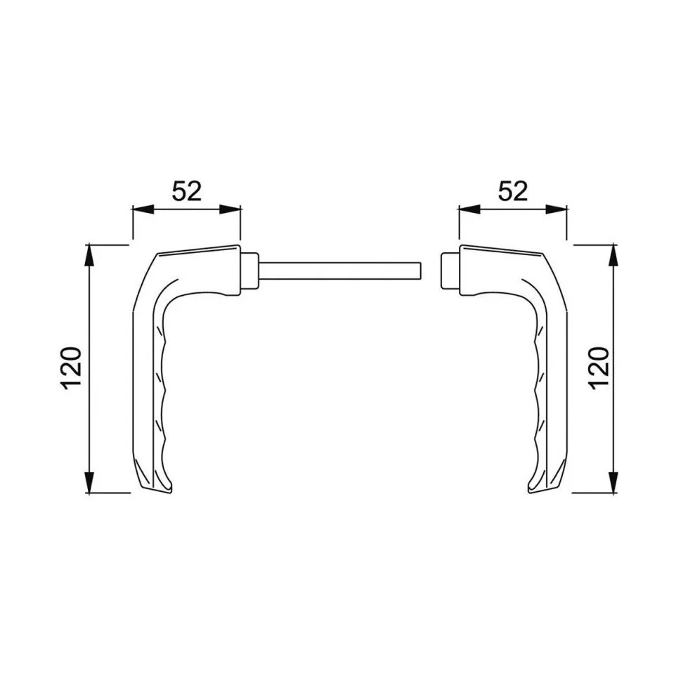 Pair of L&L DH113 Aluminum Door...