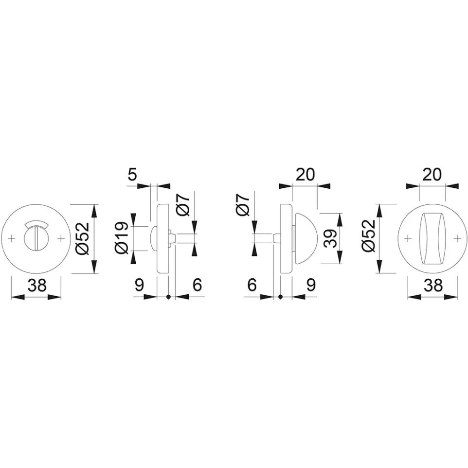 Round WC Escutcheon Set 42KVS/RWOL...