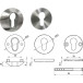 VeiligheidsrozetvPZ in inox 304 voor deur 35~80mm L&L dikte 6mm / pce