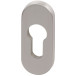 Stainless Steel Oval Security Escutcheon PZ 9mm with Slide-On Cover per piece