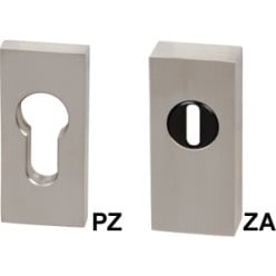 Vierkante roestvrijstalen veiligheids ingang ZA 9mm om in te schuiven / pce