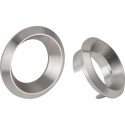 Inox ring met aluminium profiel voor inbouwcilinder Diam.21 mm / pce