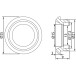 Stainless Steel Ring for Aluminum Profile with Recessed Cylinder Dia. 21 mm / pc
