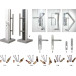 Inox Trifix veiligheidsrozet 92PZ 165x30x9mm / pce