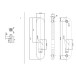 Stainless Steel Trifix Security Entrance Plate 92PZ 140x30x9mm / pc