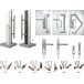 PVC/Aluminum 45° TriFix Mounting Set (A) per piece