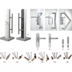 PVC/Aluminum 90° TriFix Fastening Set per piece