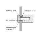 Mounting Bracket 160.00.3, 45°, single side glass installation, stainless steel (set of 2 pieces) / pc