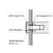Mounting Bracket 160.00.3, 45°, single side glass installation, stainless steel (set of 2 pieces) / pc