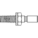 Bevestiging 195,48 (48mm) onzichtbare 1-zijdige montage voor PVC/ALU (set van 2 stuks) / pce