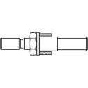 Bevestiging 260,00, per paar gemonteerd, (glas), gat Ø 16mm (set van 2 stuks) / pce